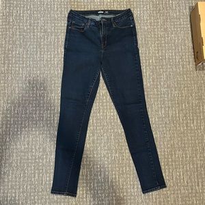 Old Navy Women's Rockstar Super Skinny Jeans Dark Blue